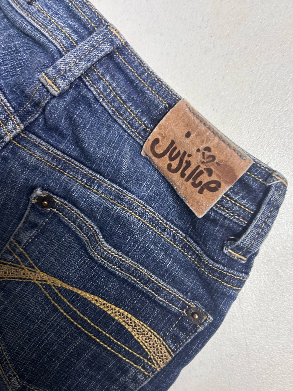 Justice Dark Blue Flare Jeans